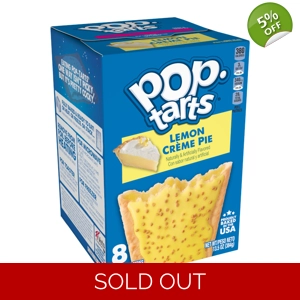 Kelloggs Pop Tarts - Lemon Creme Pie - 8 Pack Pop-Tarts Box 384g